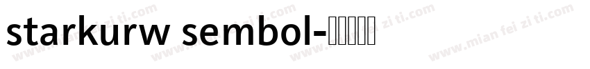 starkurw sembol字体转换